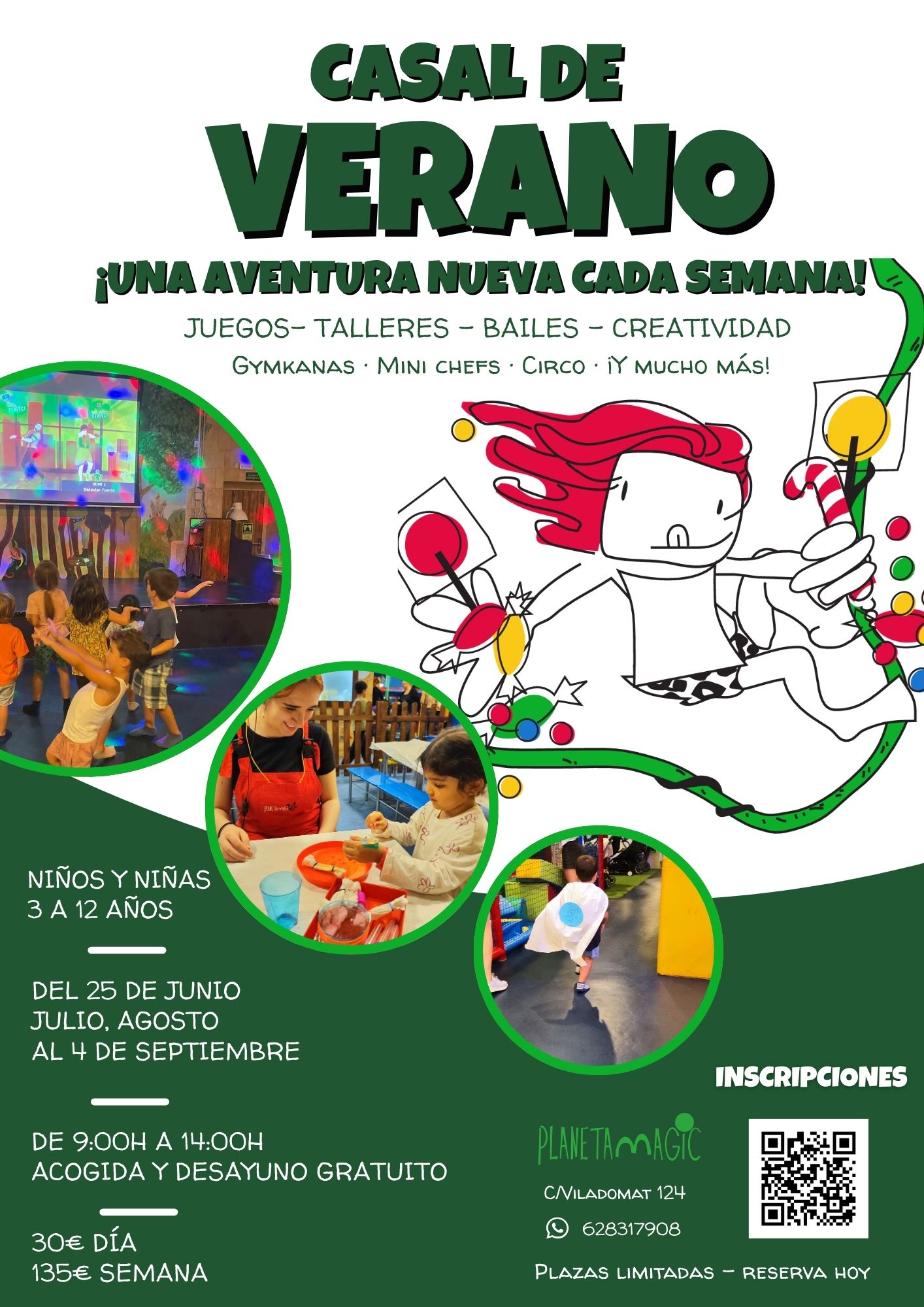 Casal de verano Actividades niños 3 a 12 años